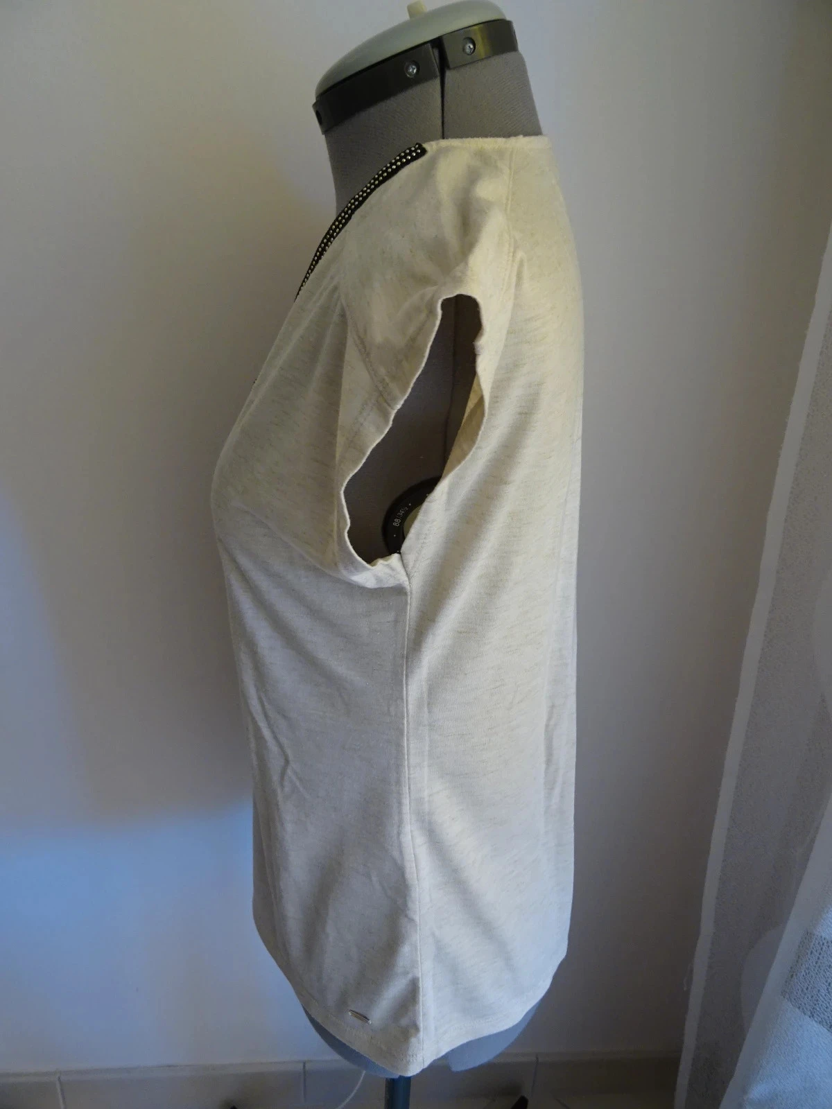 Camiseta con mangas beige MOrgan talla M – photo 5
